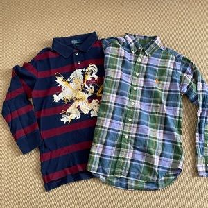 Boys Long Sleeve Shirts- Polo by Ralph Lauren (size S- 8-10)
